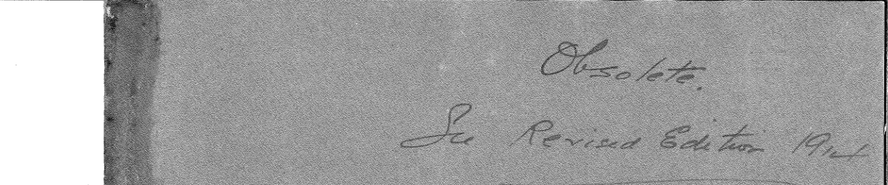 The grey cover of the 1881 circular, with two lines written across it by hand in ink